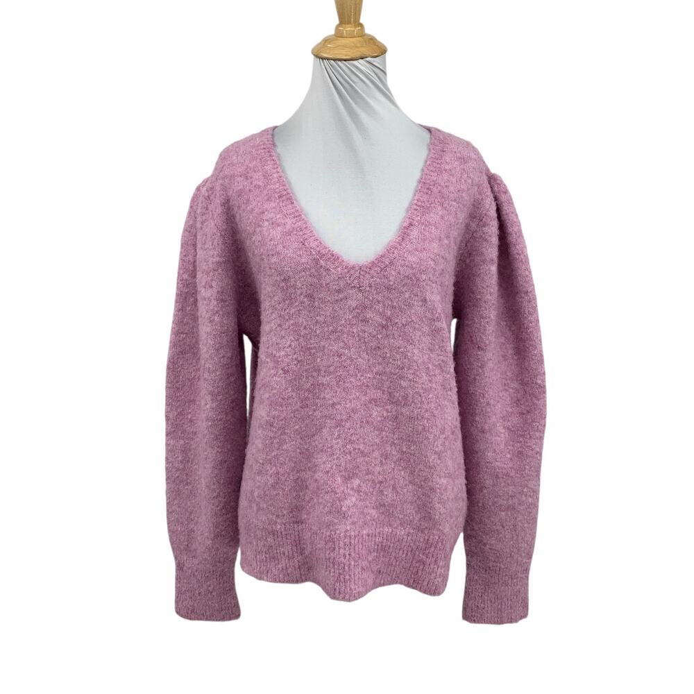 ASTR The Label Sweater Womens Womens XL Extra Large Orchid Puff Sleeve Shaggy